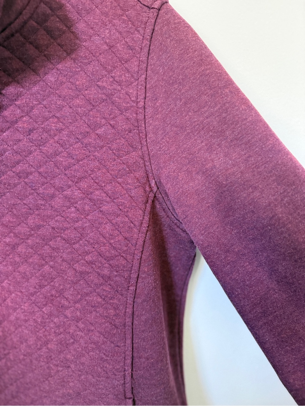 L.L. Bean Quilted Sweatshirt 1/4 Zip Pullover Long Sleeve - Picture 3 of 4